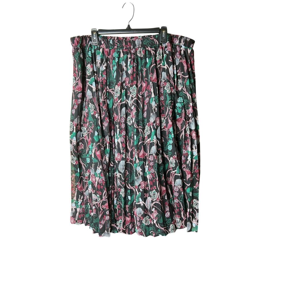 Modcloth Accordian Pleat‎ Skirt Midi Ballerinas Sz 3X